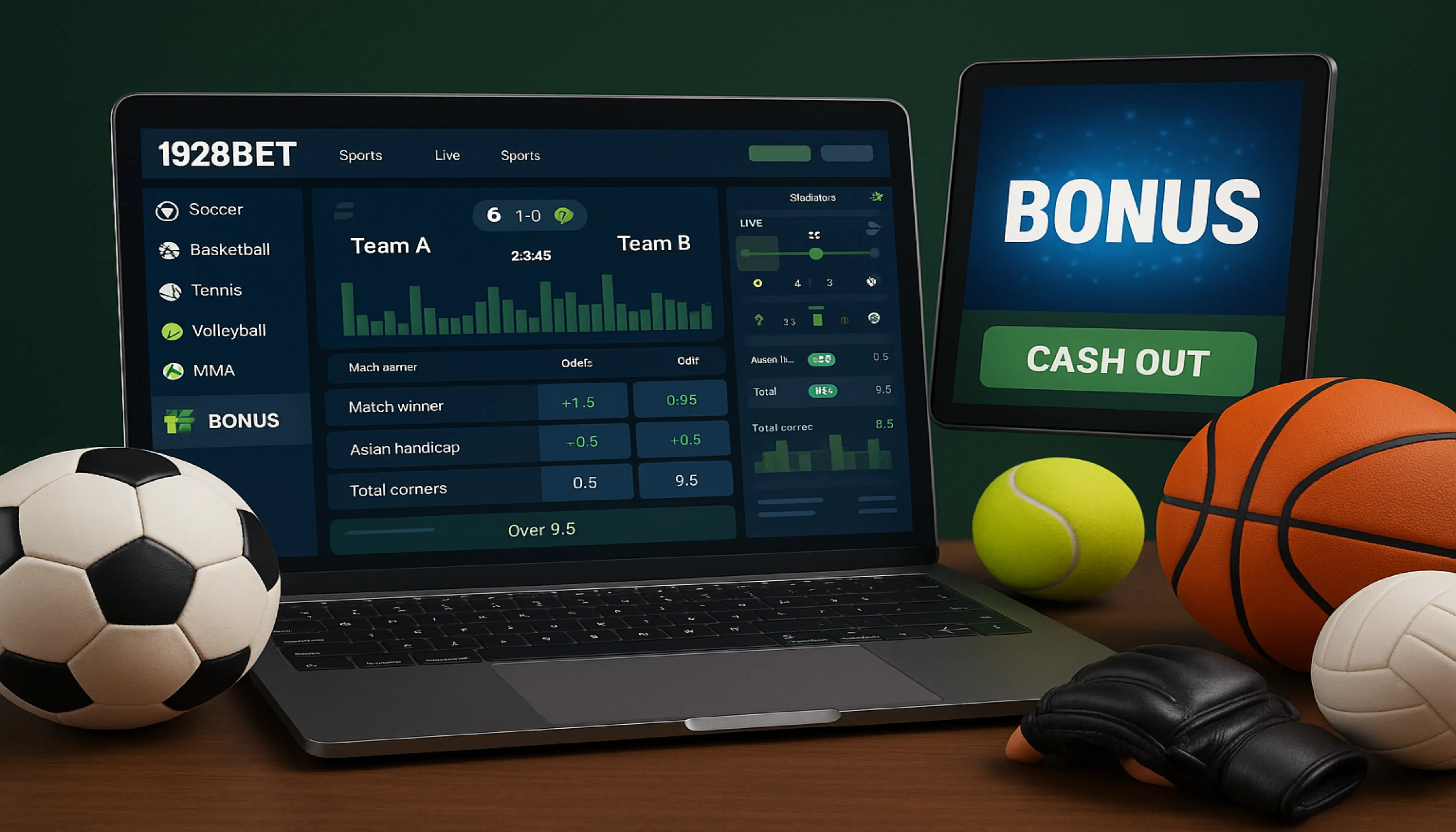 Apostas esportivas no cassino online 1928BET